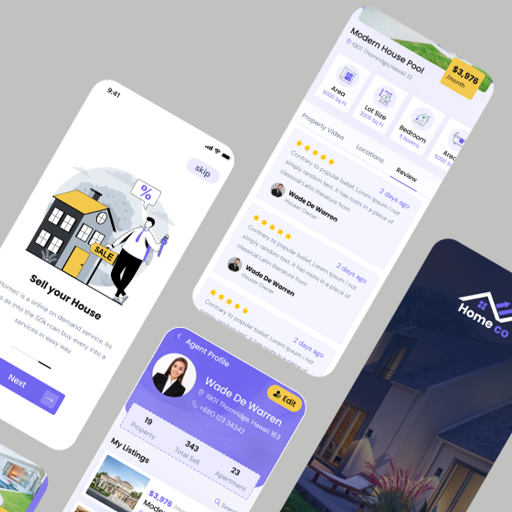 Property Renting App Mobile Screen