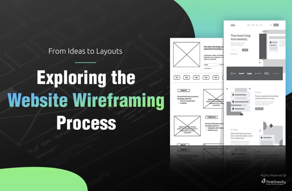 website wireframing